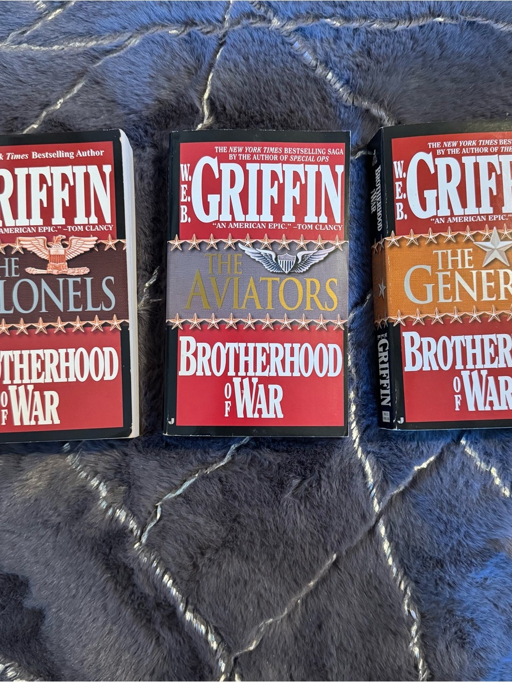 W.E.B. Griffin Lot of 3 Brotherhood of War Books 4,6&8
